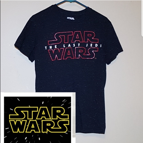 Star Wars Other - Mens TShirt Black Speckled "The Last Jedi"
